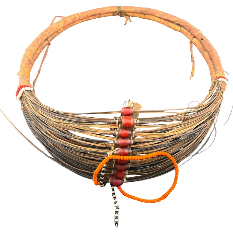 Antique Sambura Beaded Collar Kenya African Tribal: PLEASE READ: in house shipping within the US If you win this item, please select self arranged for in house shipping when paying invoice An antique Samburu beaded collar, known as an mporro, is a trad