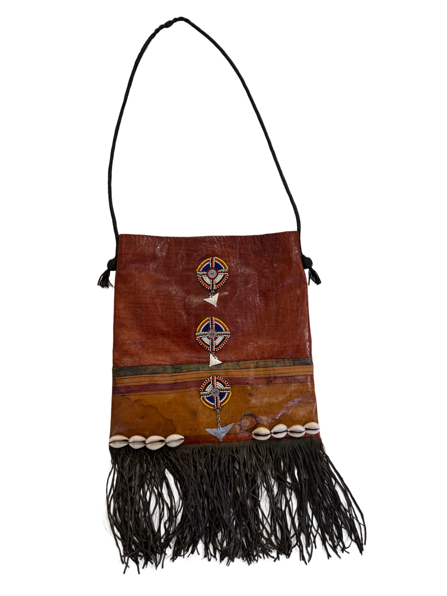 African Tuareg Leather Bag (1 of 7)