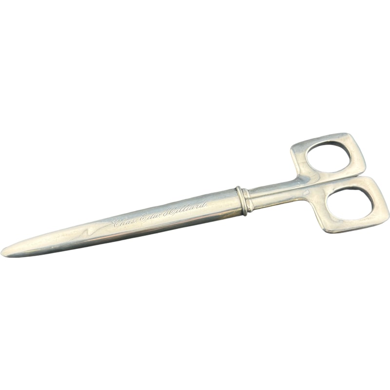 Vom Cleff and Co Sterling Silver Scissors with Cover Germany: PLEASE READ: in house shipping within the US If you win this item, please select self arranged for in house shipping when paying invoice 9.75"L x 2.75"W Active from the late 19th century through the 1