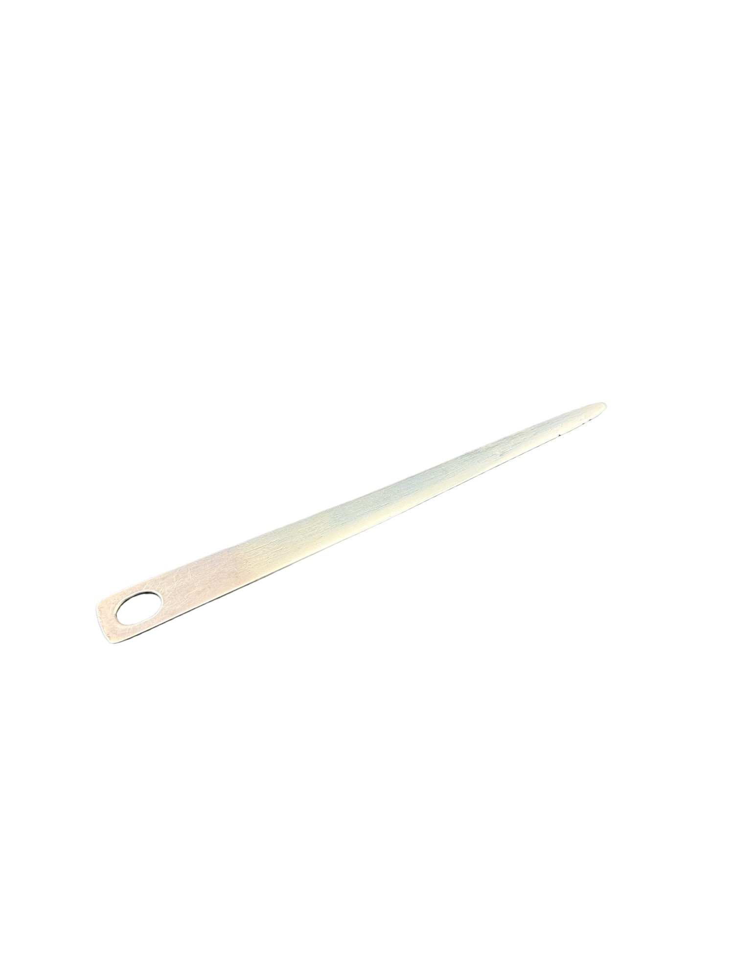 Sterling Silver Letter Opener: PLEASE READ: In house shipping within the US. If you win this item, please select self arranged for in house shipping when paying invoice Sterling Silver Letter Opener 8"L 39 grams Has cross hallmark