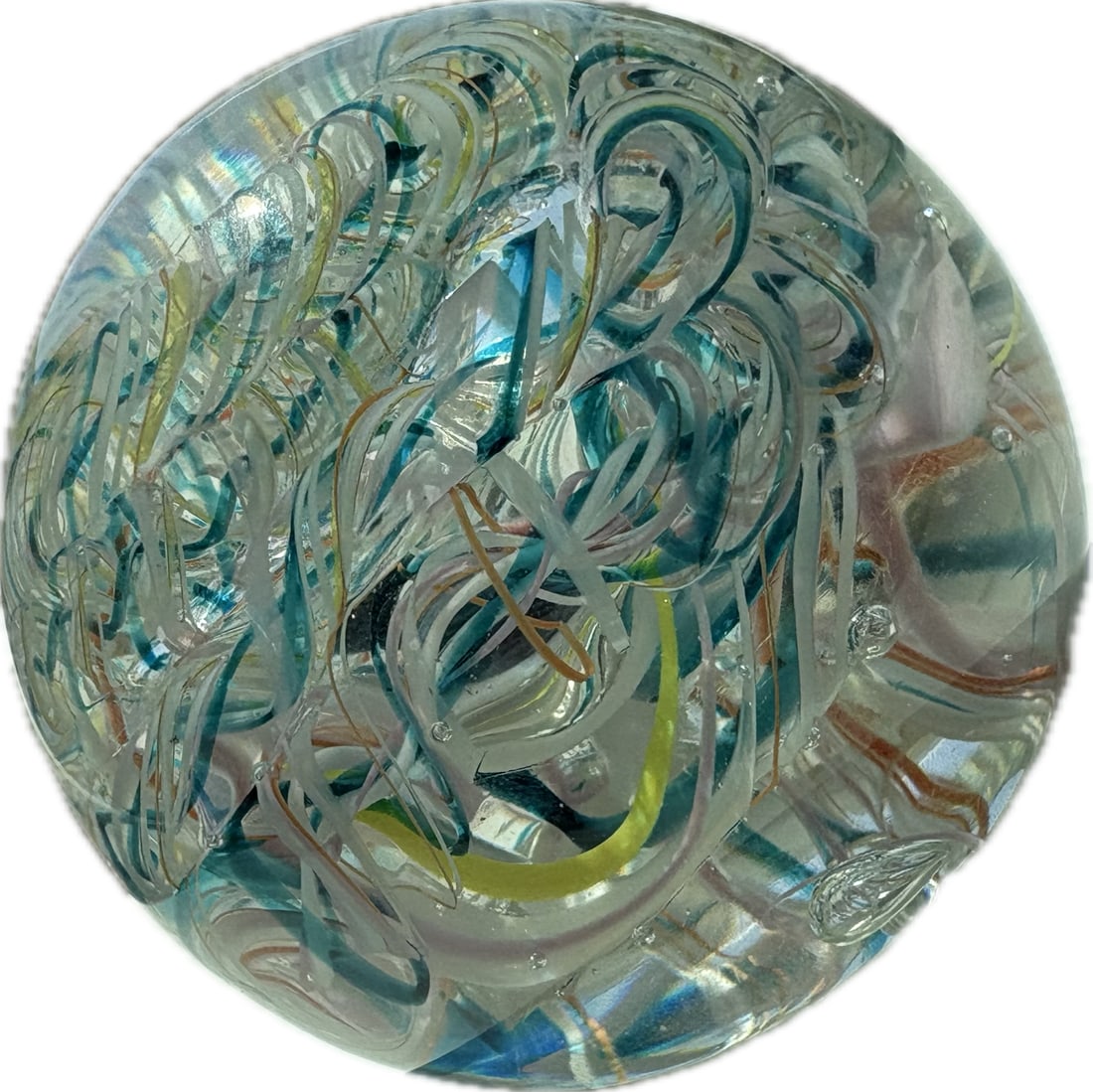 Rollin Karg Art Glass Signed Paperweight (1 of 3)