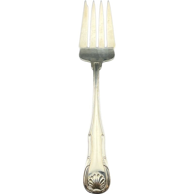 King By Kirk & Sons Sterling Silver Meat Serving Fork: PLEASE READ: in house shipping within the US If you win this item, please select self arranged for in house shipping when paying invoice 9" 87 grams