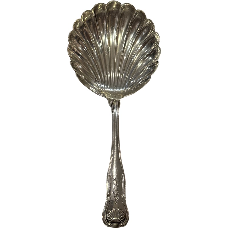 S. Kirk & Son Sterling Silver Berry Spoon - King Pattern: PLEASE READ: in house shipping within the US If you win this item, please select self arranged for in house shipping when paying invoice 5" 28 grams