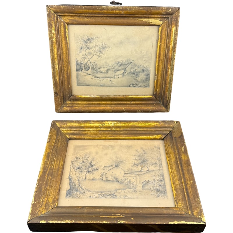Antique Engravings - From Colonel John Ramsey Family, Founder Of Ramseytown Ligonier Pennsylvania: **OUT OF HOUSE SHIPPING Colonel John Ramsey (born late 18th century, died 1831) was a prominent early 19th-century Pennsylvania land developer, hotel proprietor, and civic figure who laid out the town