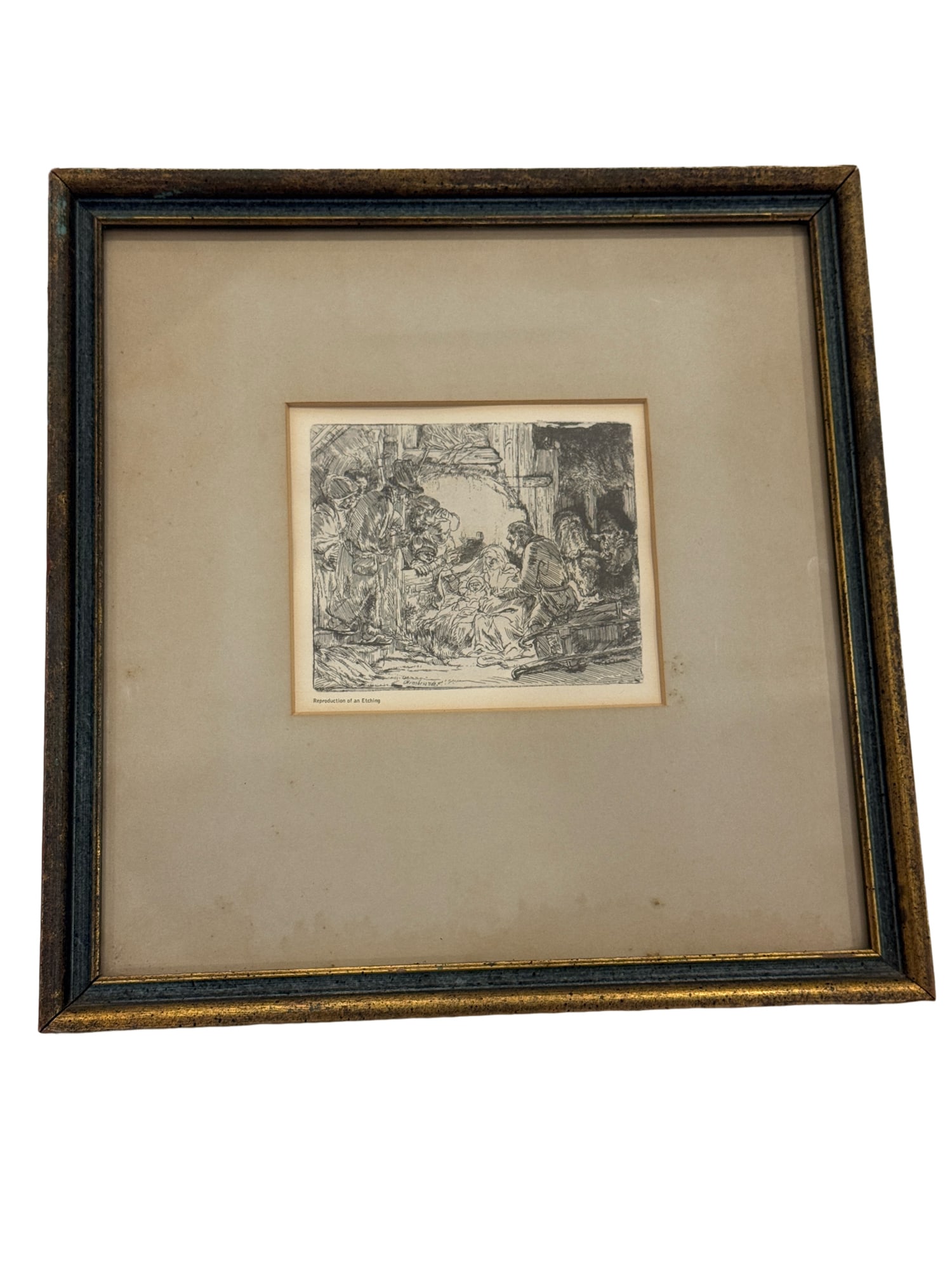 "The Adoration of the Shepherds: with the Lamp" by Rembrandt Van Rijn Reproduction of an Etching: PLEASE READ: in house shipping within the US If you win this item, please select self arranged for in house shipping when paying invoice The Adoration of the Shepherds: with the Lamp" by Rembrandt Van