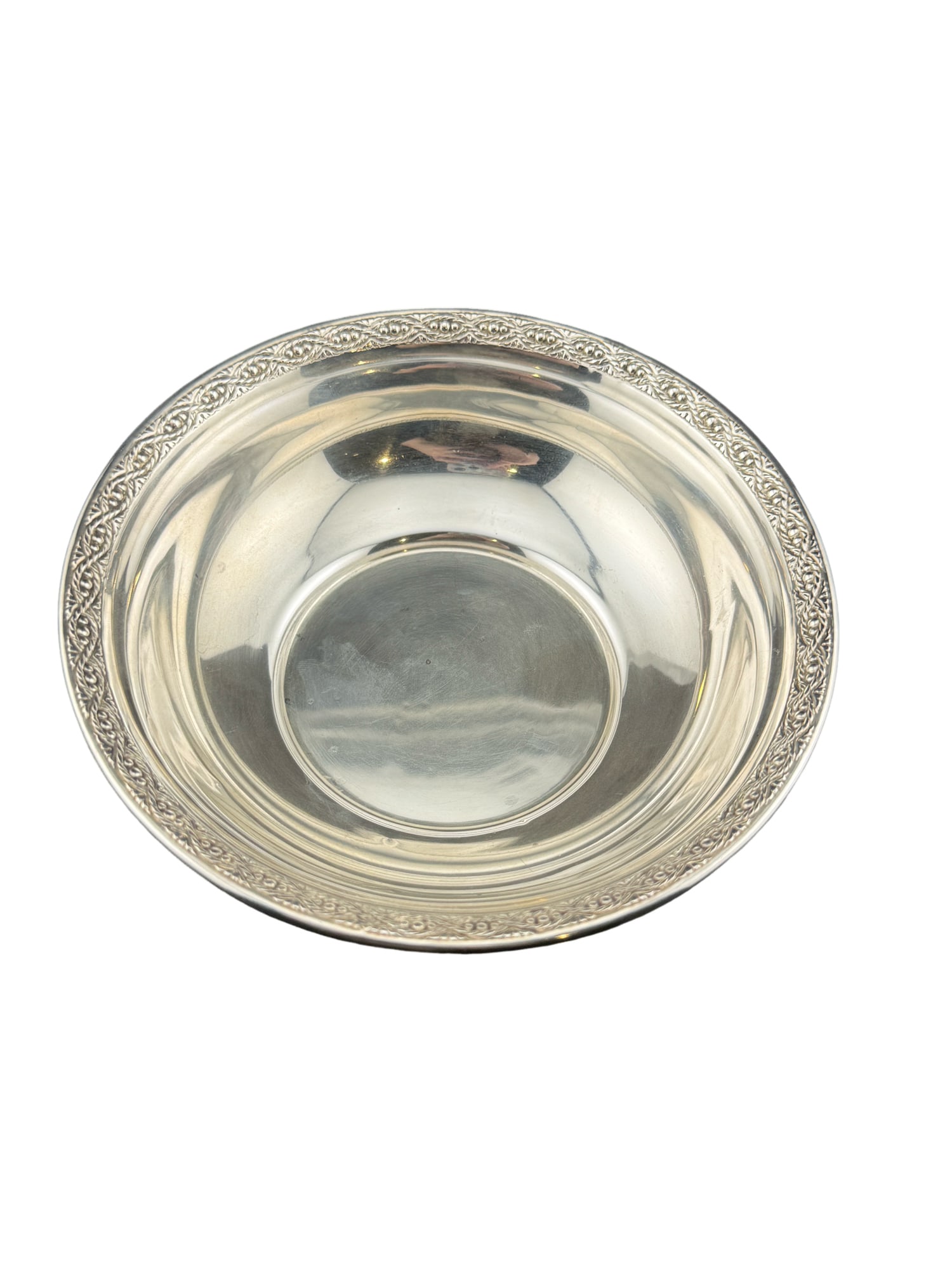 Fisher Sterling Silver Decorative Bowl: PLEASE READ: In house shipping within the US. If you win this item, please select self arranged for in house shipping when paying invoice Fisher Sterling Silver Decorative Bowl 54 grams 5.5"W x 1.25"H