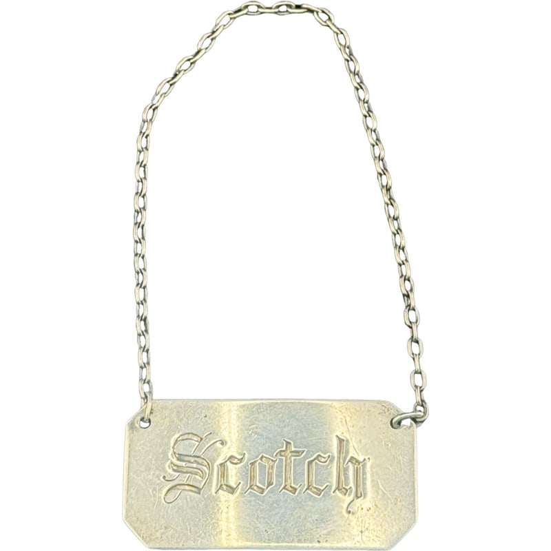 B & M Sterling Silver Scotch Decanter Tag (1 of 3)