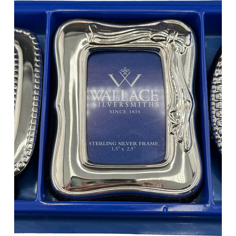 Wallace Sterling Silver Mini Picture Frames Set - 2