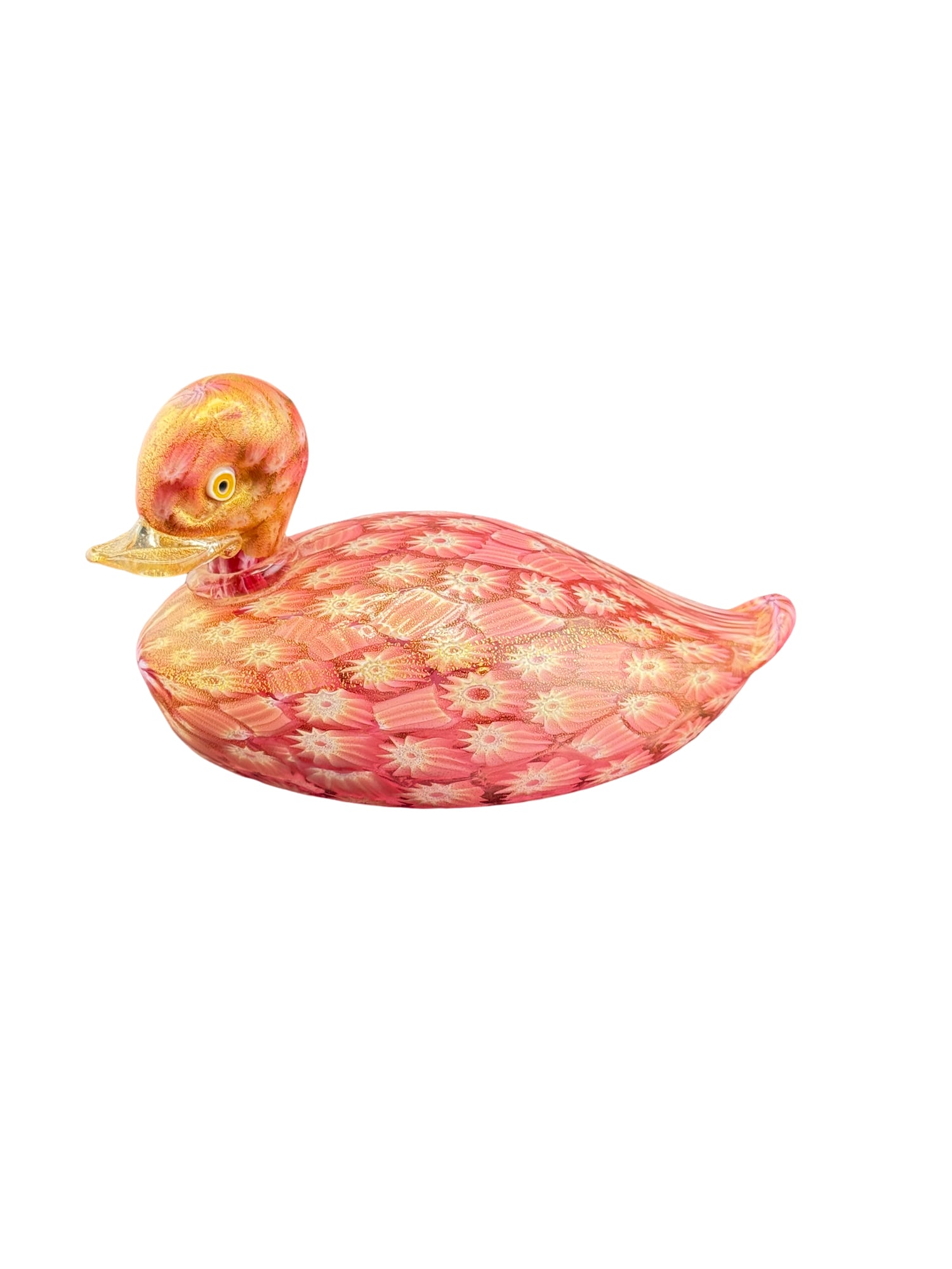 Murano Glass Pink Duck Figurine (1 of 3)