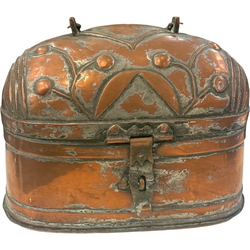 Antique Copper Soap Box From Turkish Bath House (1 of 5)
