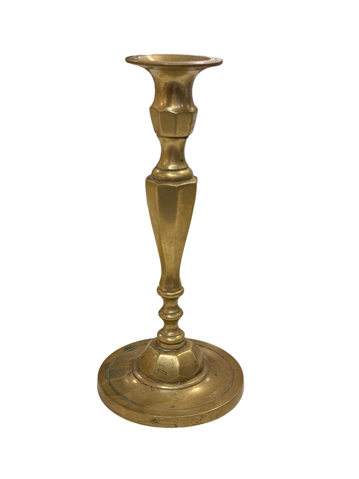 Antique Solid Brass Candlestick Holders - 3