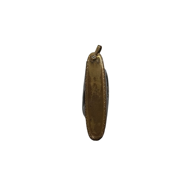 Antique Art Deco Gold Filled Pocket Knife Pendant - Marked Sturly: PLEASE READ: in house shipping within the US If you win this item, please select self arranged for in house shipping when paying invoice 2.5" x .75" From the Charleston Estate of Charlie Prioleau Paul