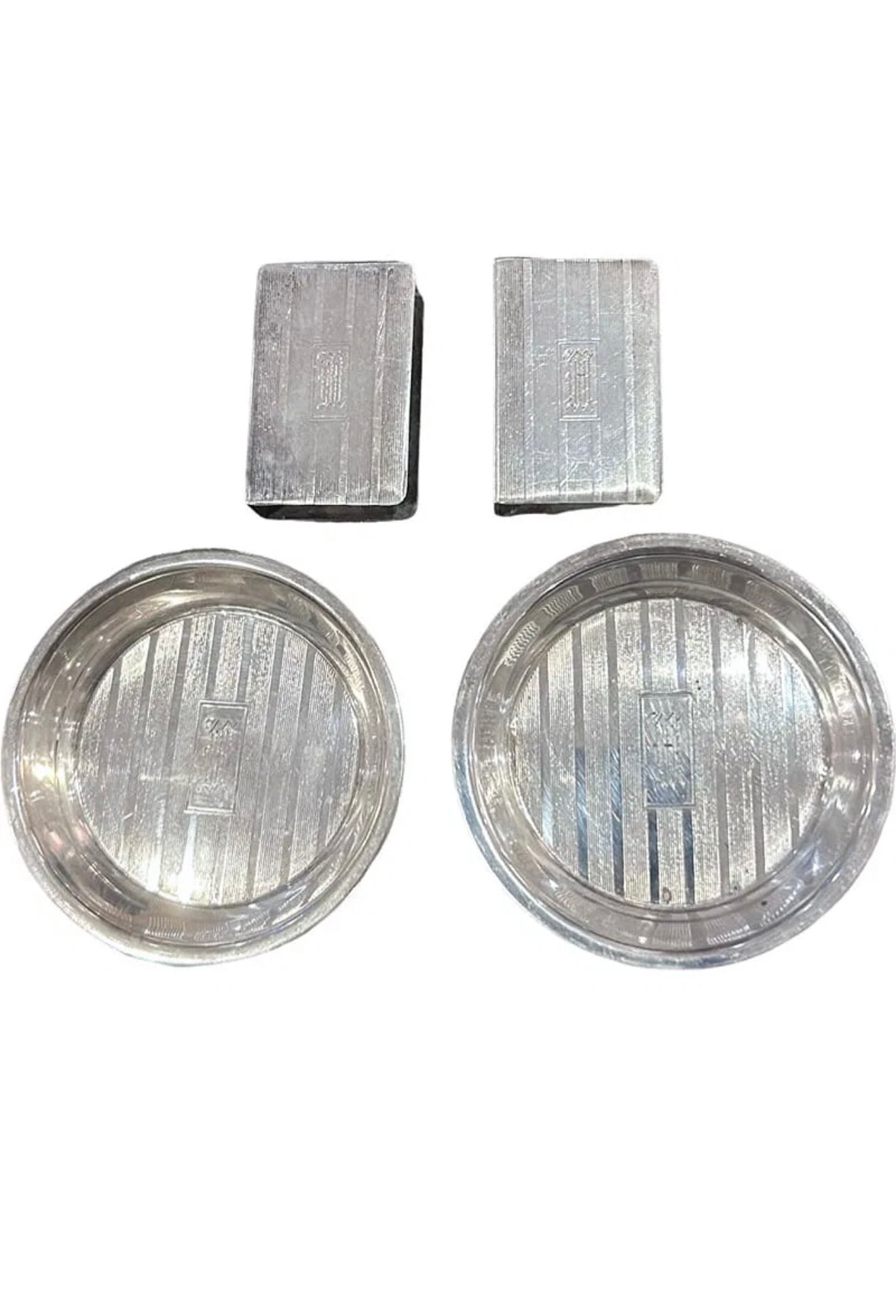 Art Deco Sterling Ash Tray and Match-Book Holder Vintage (1 of 5)