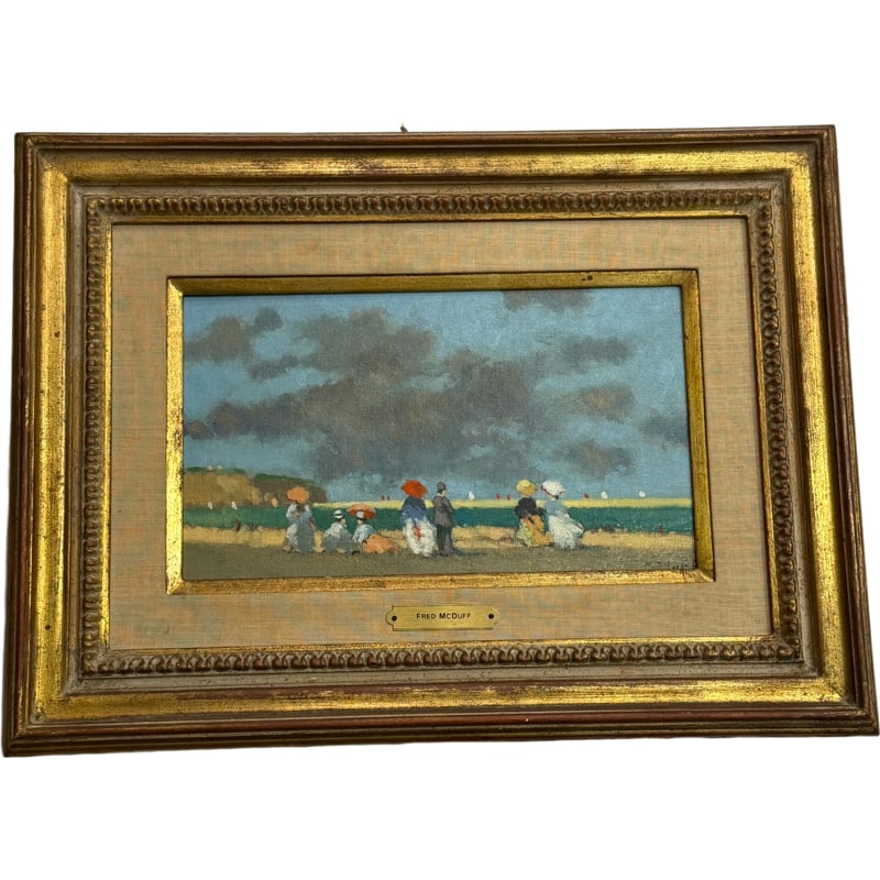 Frederick McDuff Original Painting on Canvas - After The Rain At Dinard (1 of 4)