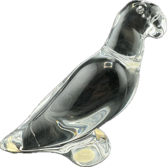 Baccarat Parrot Crystal Glass Figurine (1 of 4)