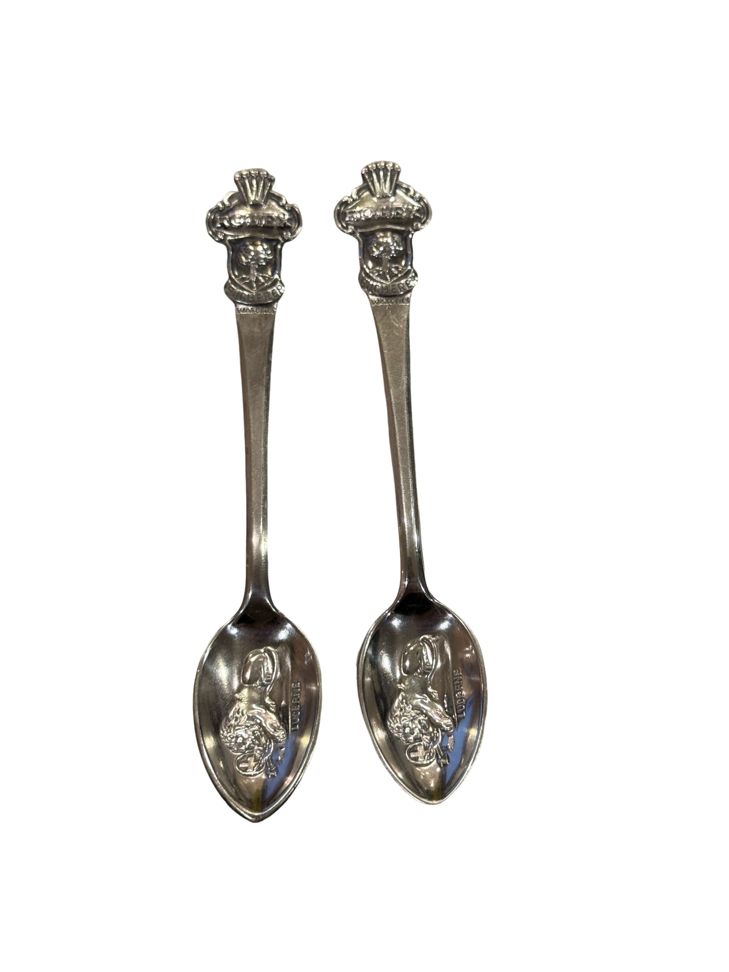 Rolex Souvenir Spoon by Bucherer of Switzerland - Set of 2: PLEASE READ: in house shipping within the US If you win this item, please select self arranged for in house shipping when paying invoice. Rolex Souvenir Spoon by Bucherer of Switzerland - Set of 2