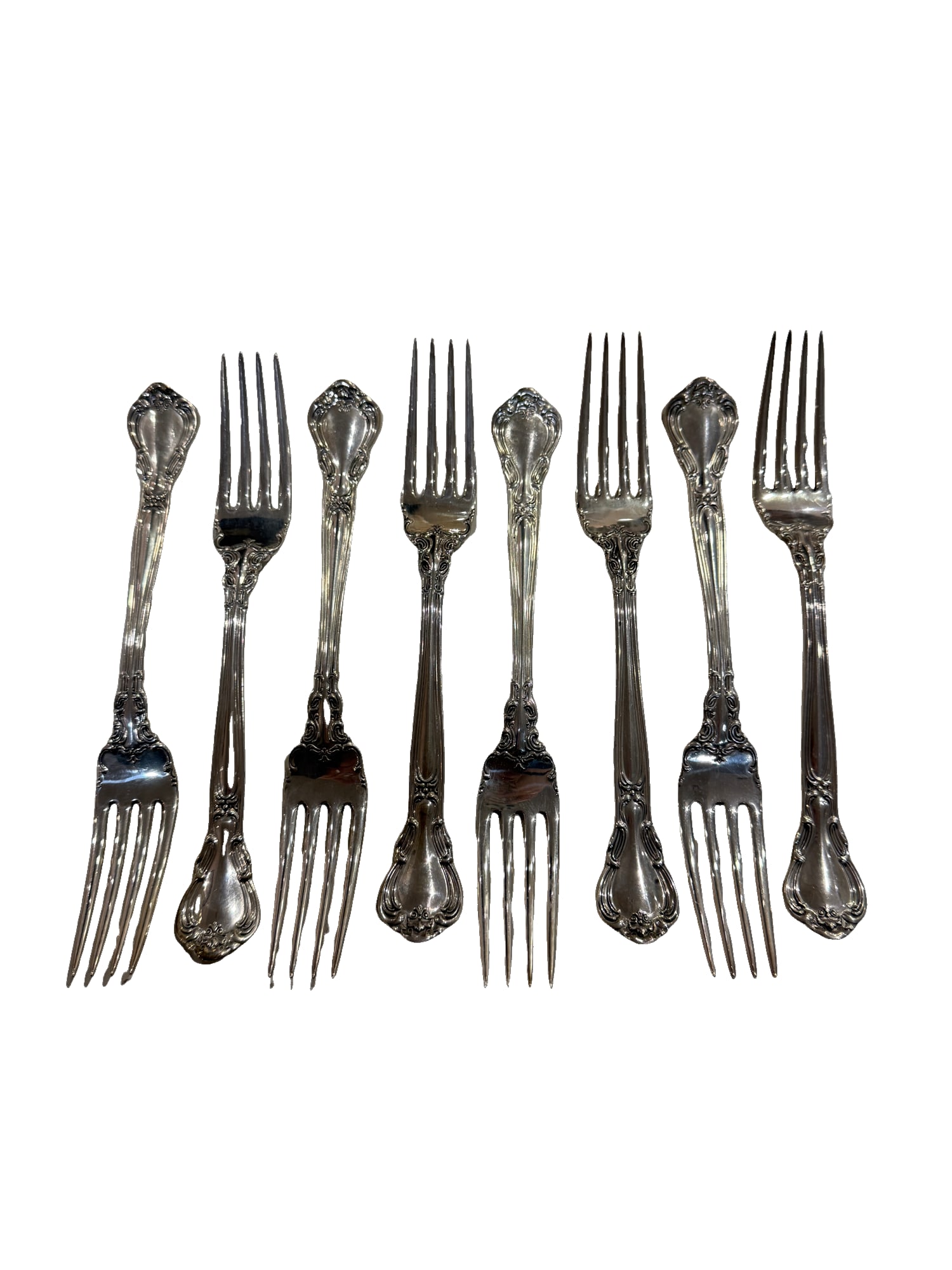 Gorham Sterling Silver 32 Piece Flatware Set in the Chantilly Pattern - 2