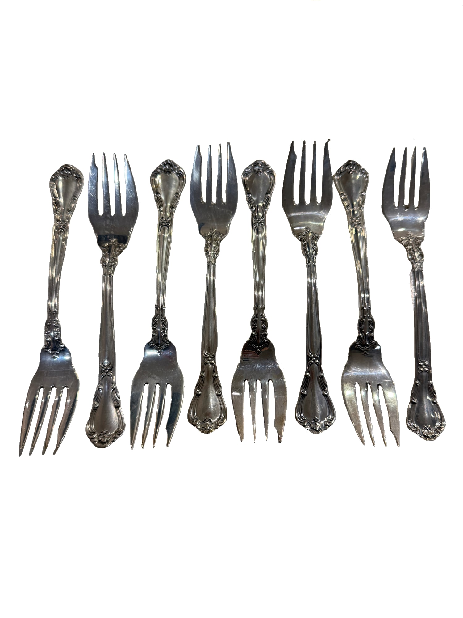 Gorham Sterling Silver 32 Piece Flatware Set in the Chantilly Pattern - 5