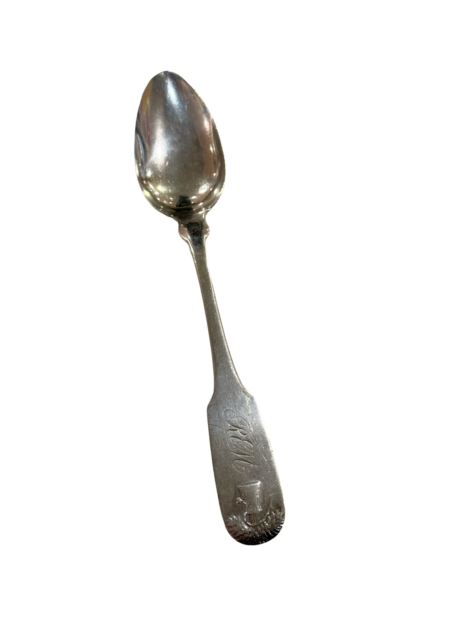 19th Century John Ewan Coin Silver Monogrammed Spoon - Charleston Maker (1 of 3)