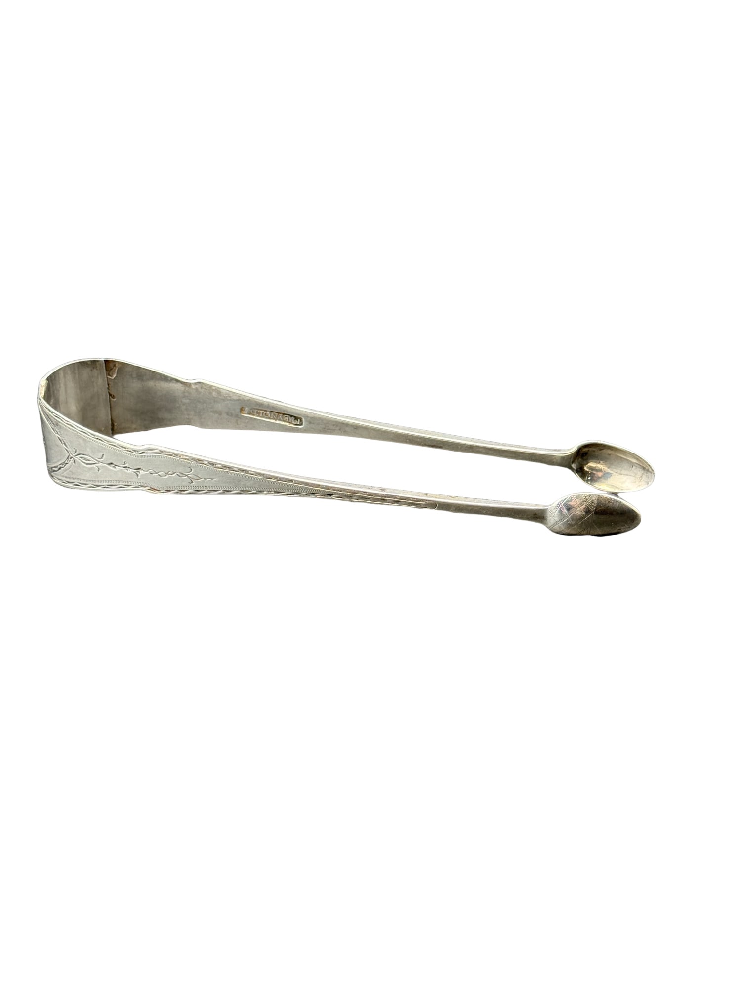 18th Century David I. Reynolds Coin Silver Tongs - New York, NY Maker (1 of 5)