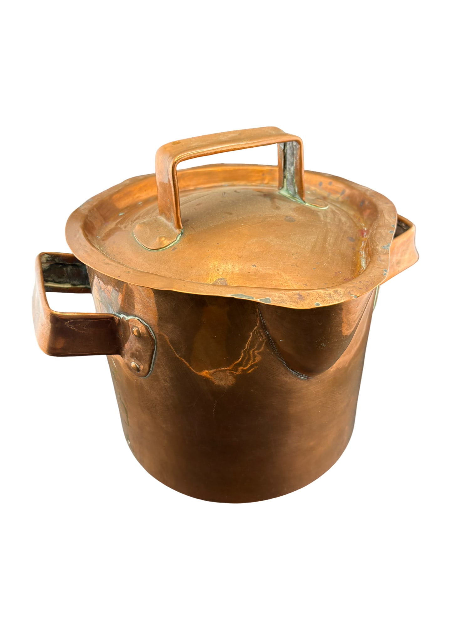 Antique Copper Pot with Lid (1 of 6)