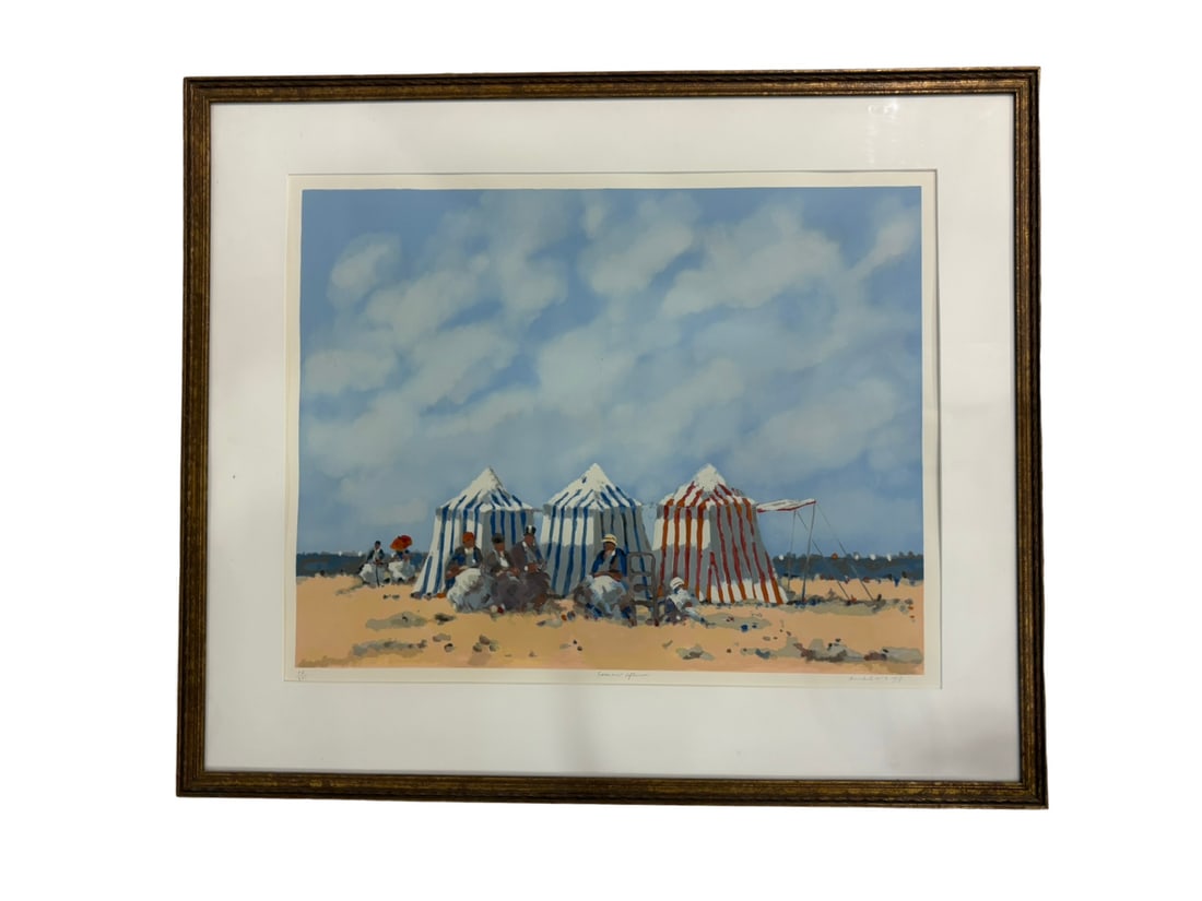 Frederick Hale McDuff Lithograph Summer Afternoon: PLEASE READ: IN HOUSE SHIPPING WITHIN THE US If you win this item, please select self arranged for in house shipping when paying invoice. Frederick Hale McDuff Signed and numbered 10/285. Artwork: 24"