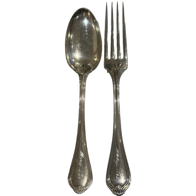 Pair of Sterling Silver Daniel Low and Co - Massachusetts - Paul Revere Pattern (1 of 4)