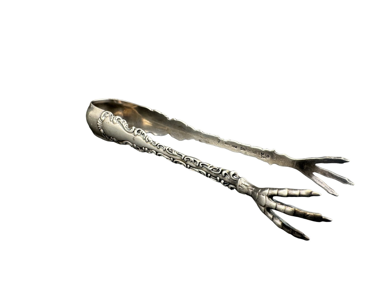 Louis XV by Whiting Sterling Silver Sugar Tongs: PLEASE READ: in house shipping within the US If you win this item, please select self arranged for in house shipping when paying invoice. Louis XV by Whiting Sterling Silver Sugar Tongs 34g 5.25"l has