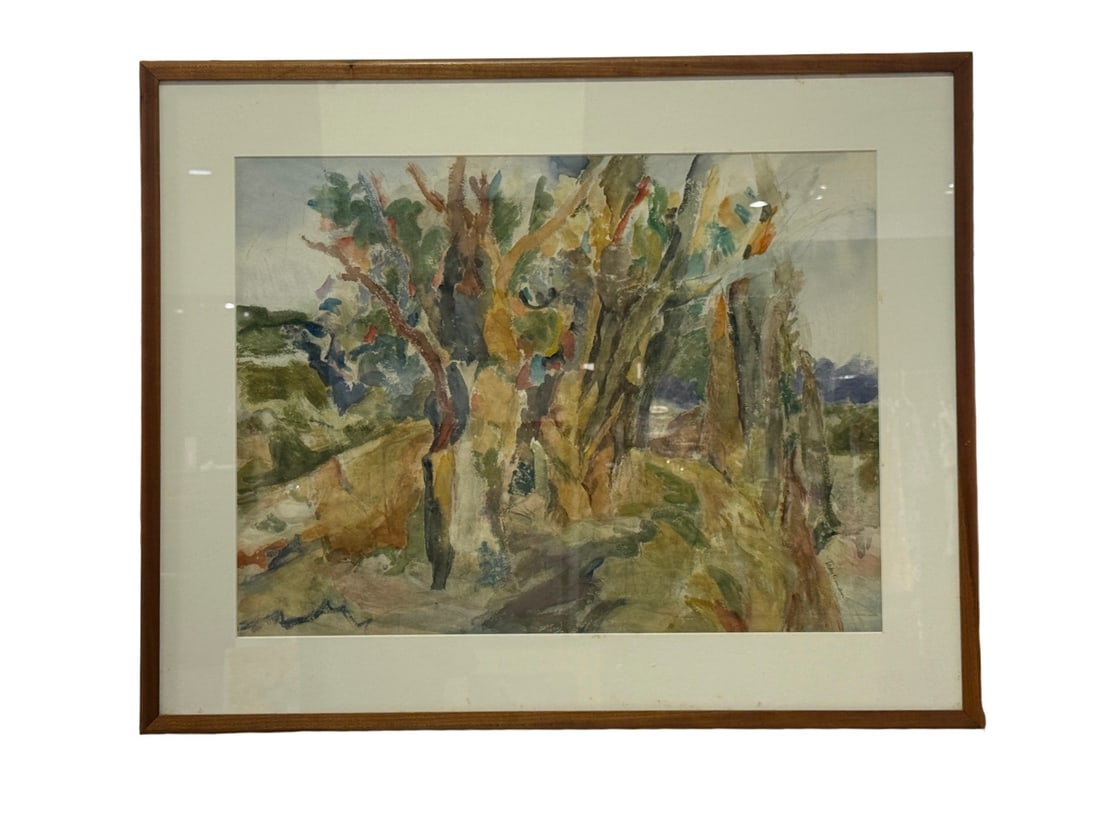 Margy Trauerman Orginal Watercolor on Paper in Framed Vintage Art (1 of 6)