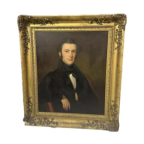 Attributed to John Beale Bordley Portrait of Richard Ragan Jr. of Long Meadow 1800s- Maryland (1 of 8)