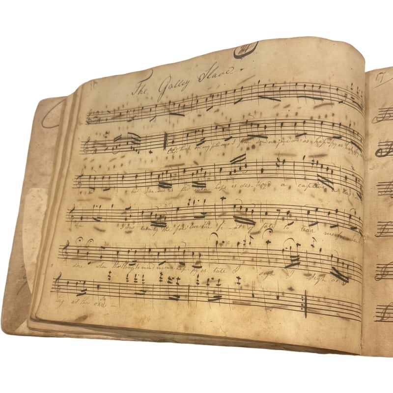 Antique Music Book of Richard Ragan July 4th 1799 - Hagerstown Maryland: PLEASE READ: in house shipping within the US If you win this item, please select self arranged for in house shipping when paying invoice 8" x 10.5" Provenance: From the Charleston and Walterboro, Sout