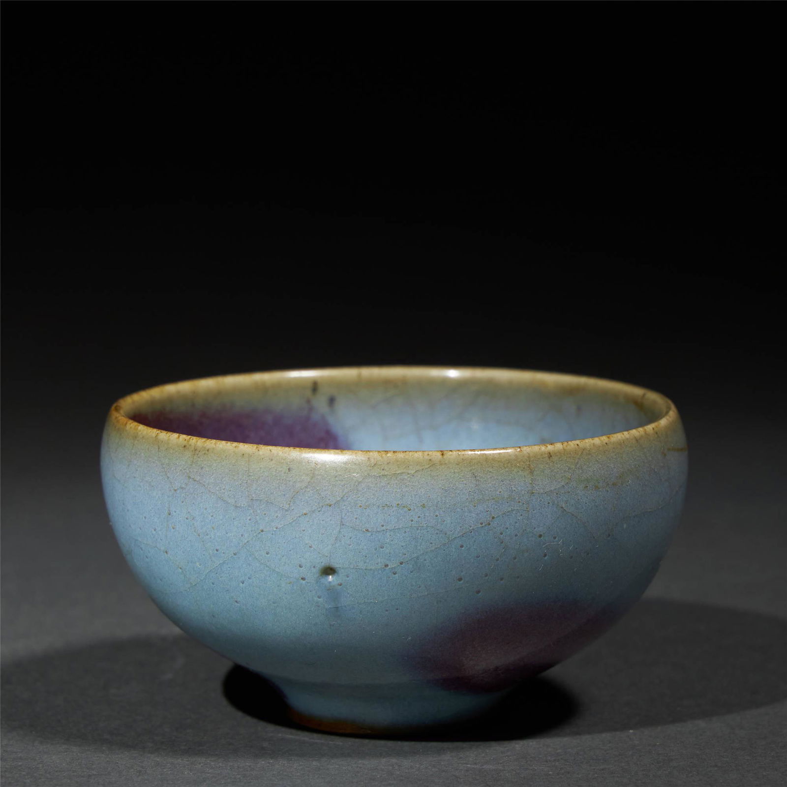 A JUN KILN COPPER-RED GLAZED TEA POT,SOUTHERN SONG DYNASTY (1 of 6)