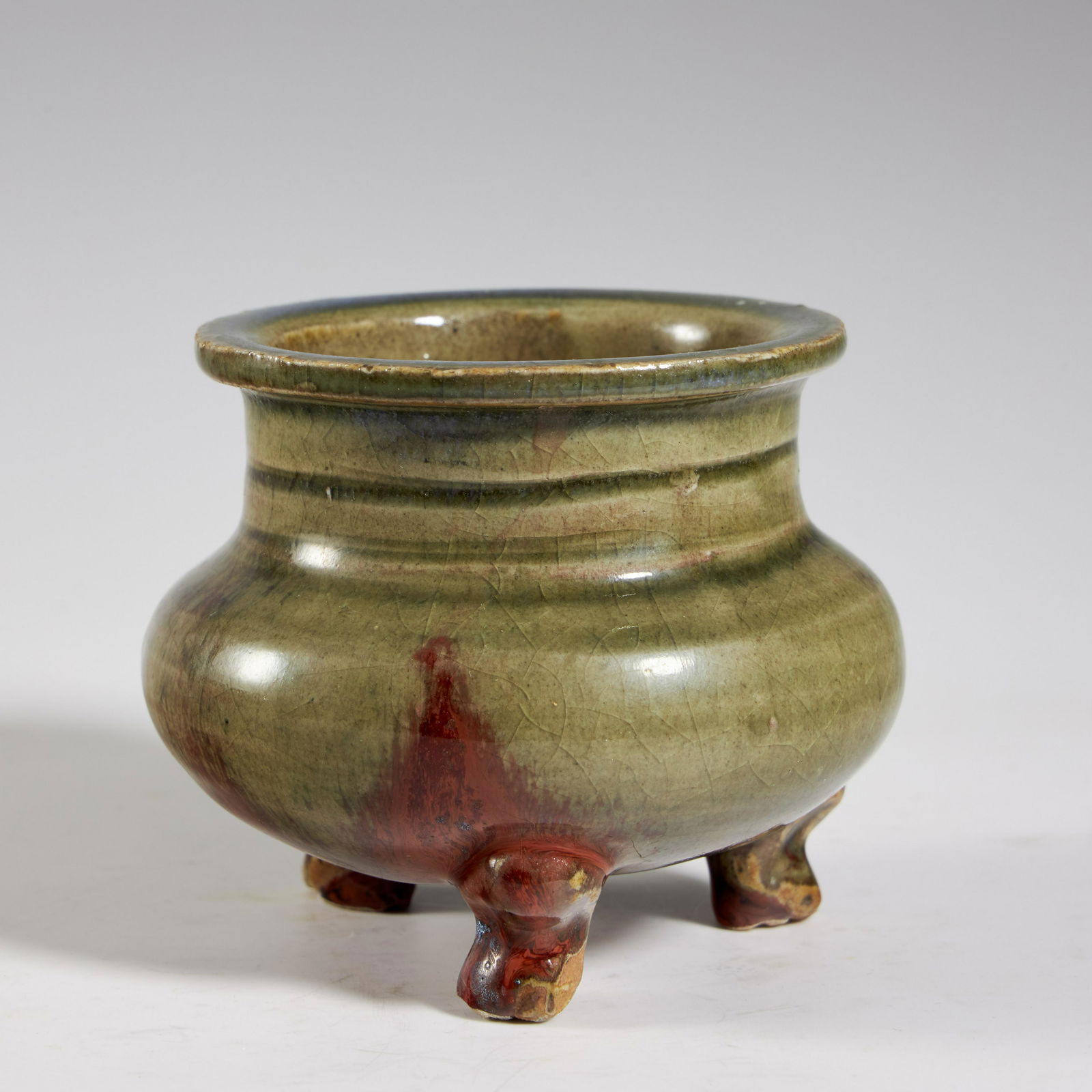 A JUN KILN COPPER-RED GLAZED CENSER (1 of 4)