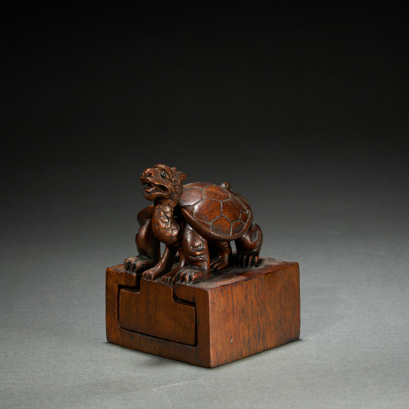 Bamboo carving "turtle" seal (1 of 4)