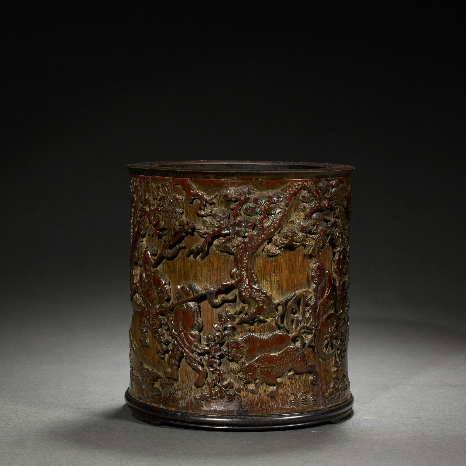 Bamboo carving character pen holder (1 of 8)