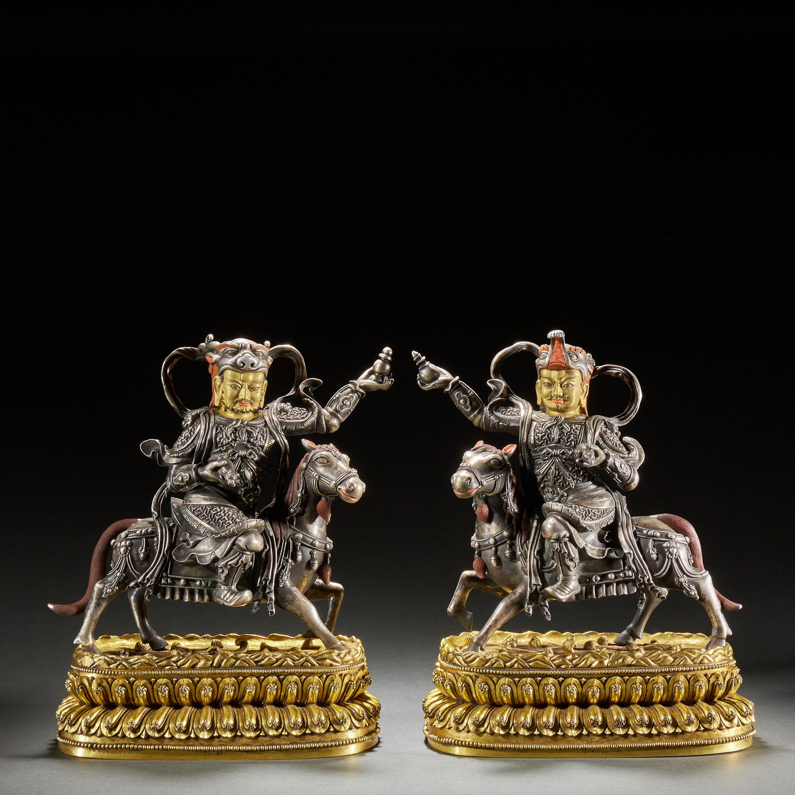 Tibetan Gilt Bronze "God of Wealth" (1 of 15)