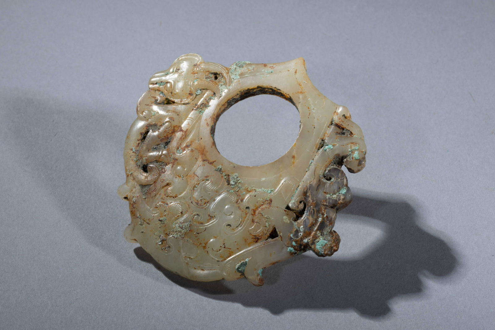 CHINESE HAN HETAIN CARVED JADE ORNAMENT (1 of 8)