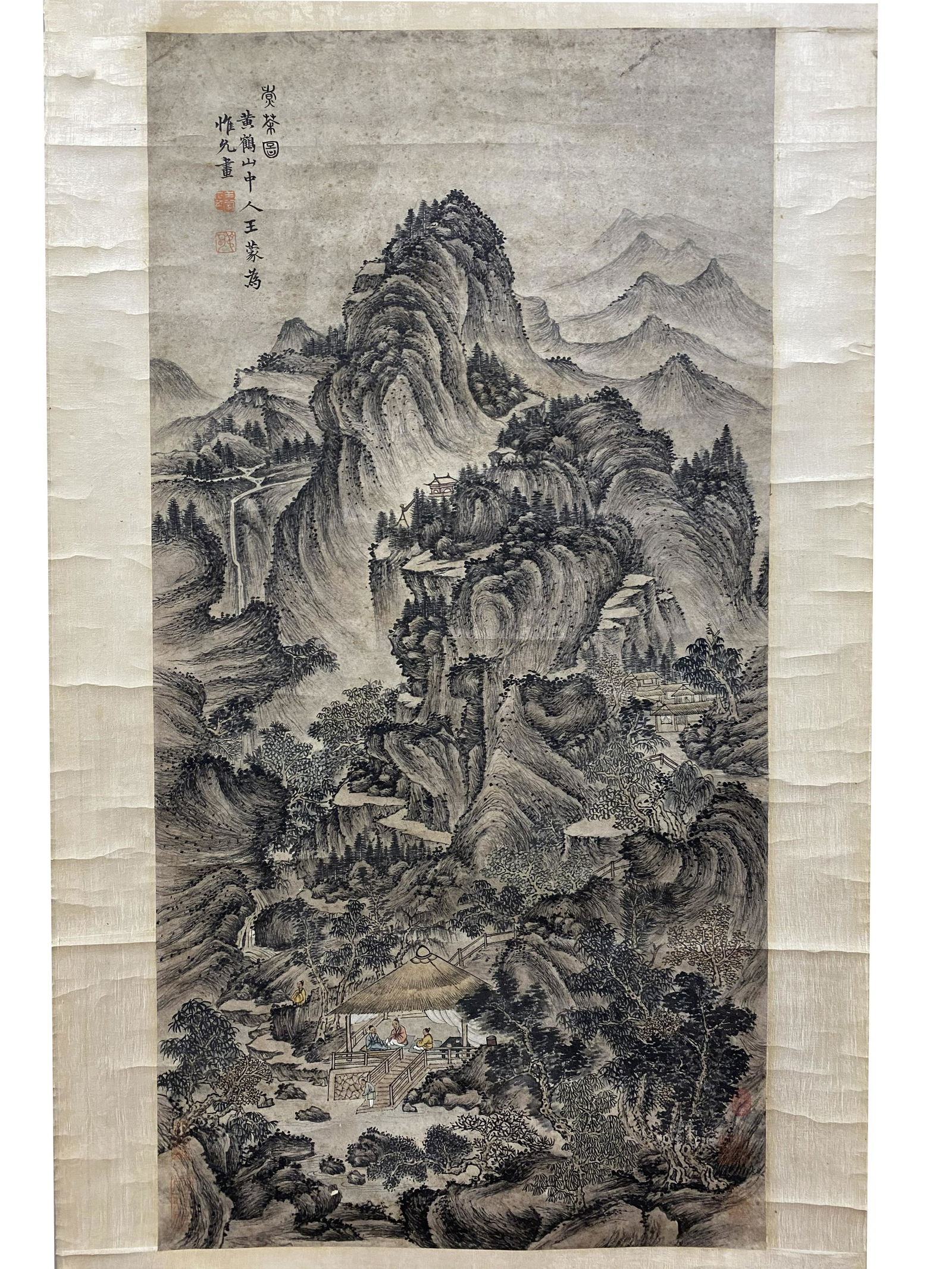 WANG MENG'S "LANDSCAPE" SCROLL: 104*52cm