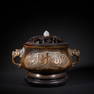 MING DYNASTY GILT-BRONZE INCENSE BURNER