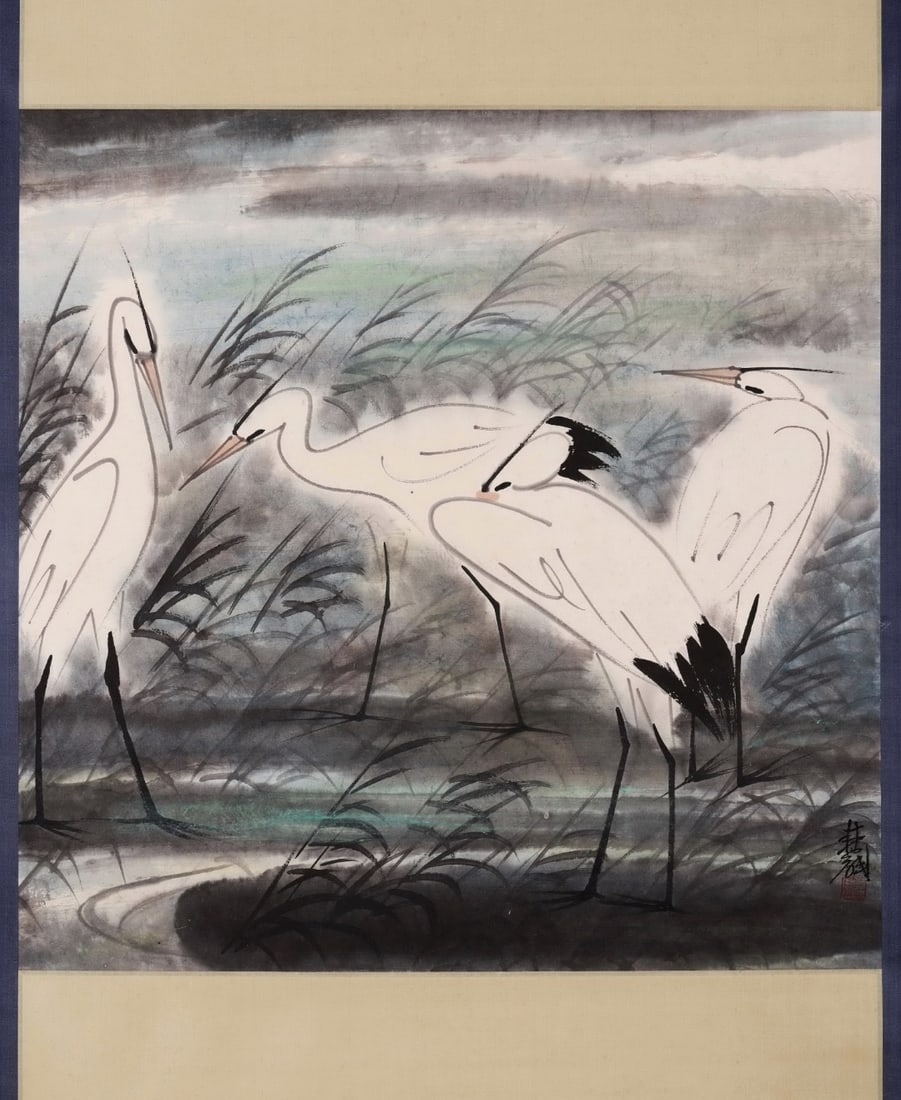 LIN FENGMIAN, REED AND WATERFOWL (1 of 5)