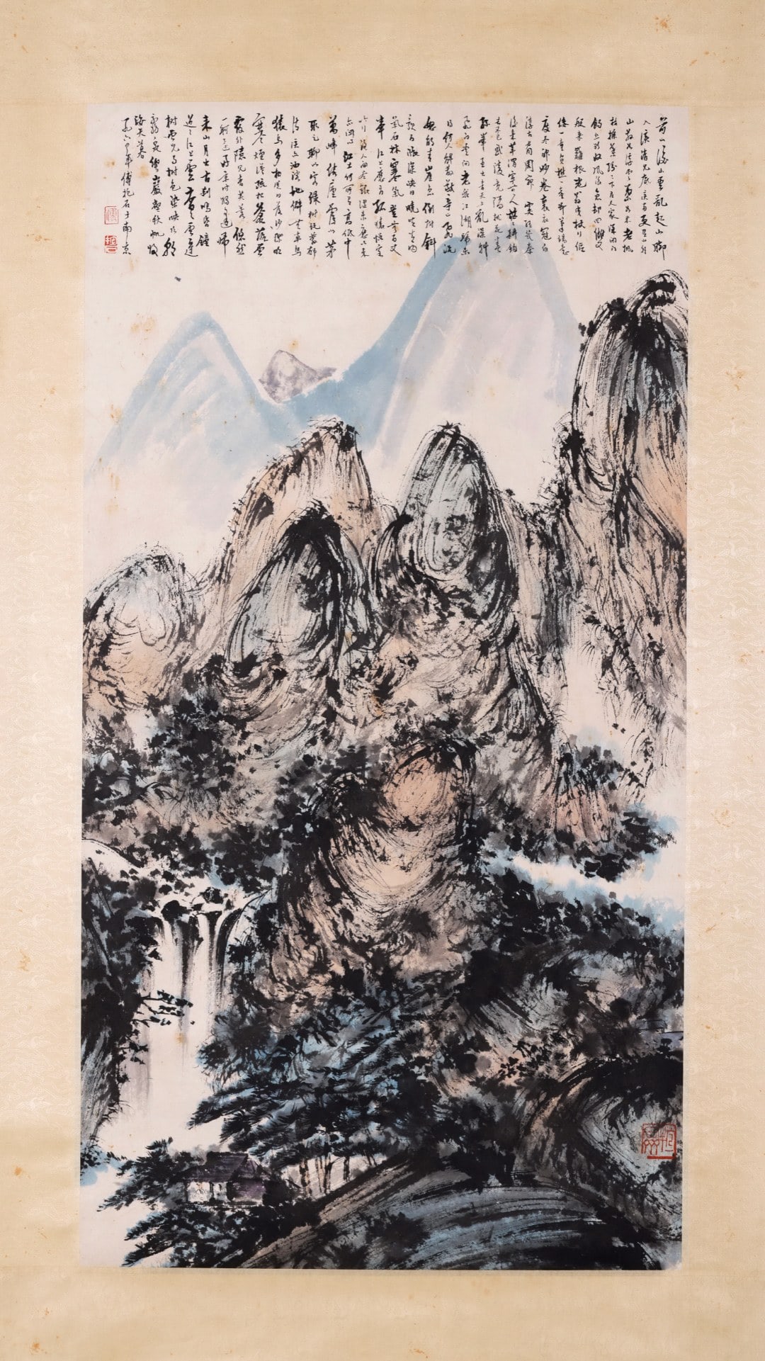 FU BAOSHI LANDSCAPE: Heart size 91x48CM
