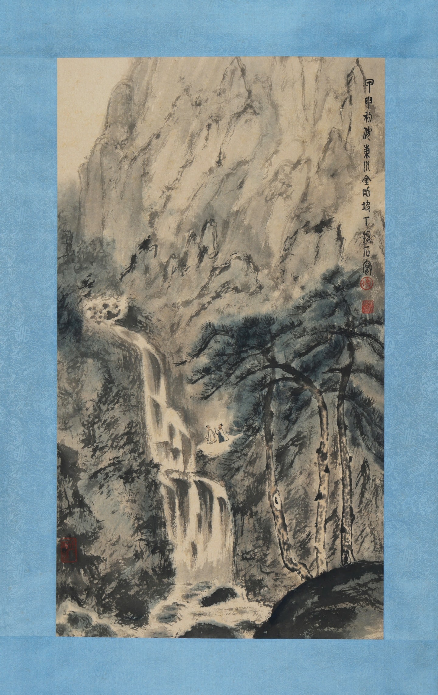 FU BAOSHI, WATERFALL IN PINE MOUNTAIN: 74x42CM