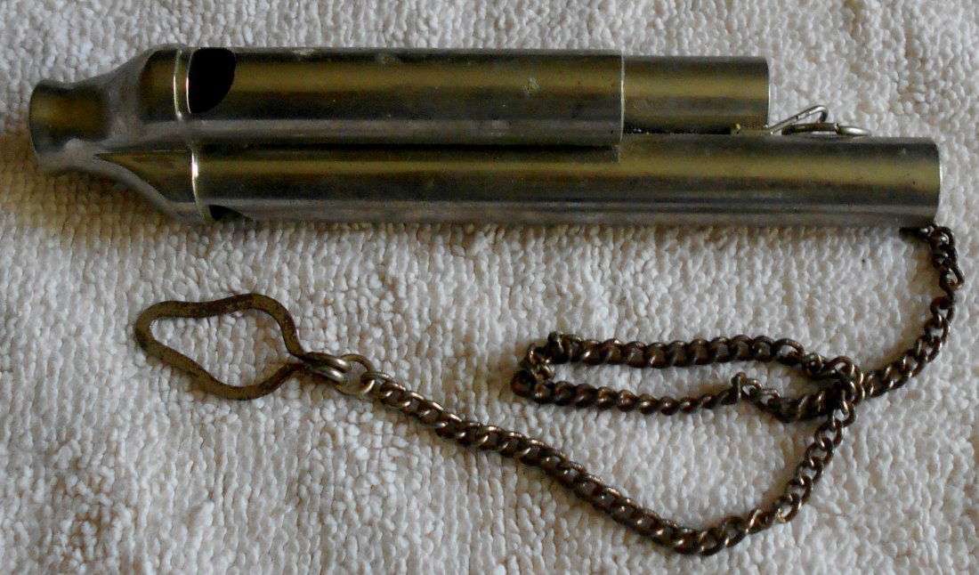 Boat Whistle: Whistle with chain, made in Germany, see photos, shipping or pick up in Sumrall.