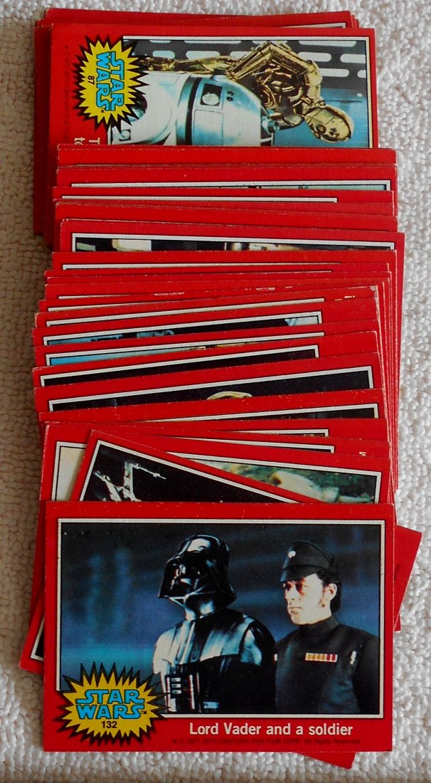 Star War Cards: 1977, #67 to #132, red boarder, not sure if this is a set, see photos, shipping or pick up in Sumrall.