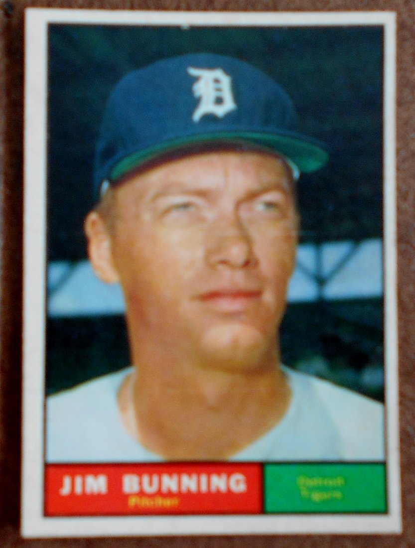 1961 Topps Jim Bunning: Hall of Fame Member, #490, see photos.