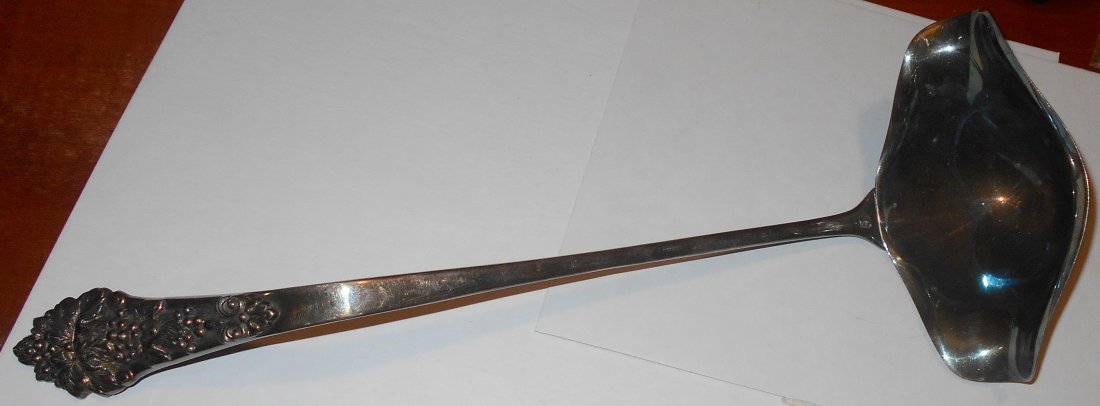 Silverplate Ladle: Large ladle, see photos.