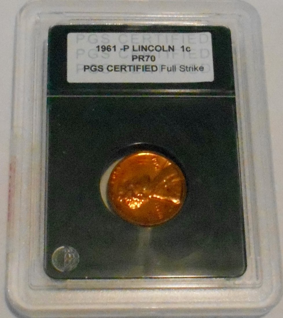 1961 P Lincoln Cent: PR70, see photos.