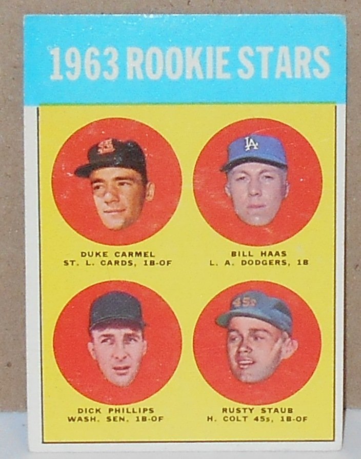1963 Topps Rusty Staub: #544, see photos.