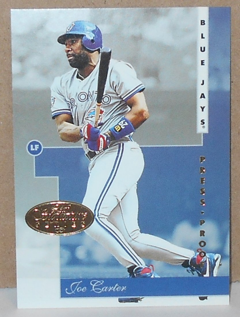 1996 Leaf Signature Series Joe Carter: #21, Press Proof, see photos.
