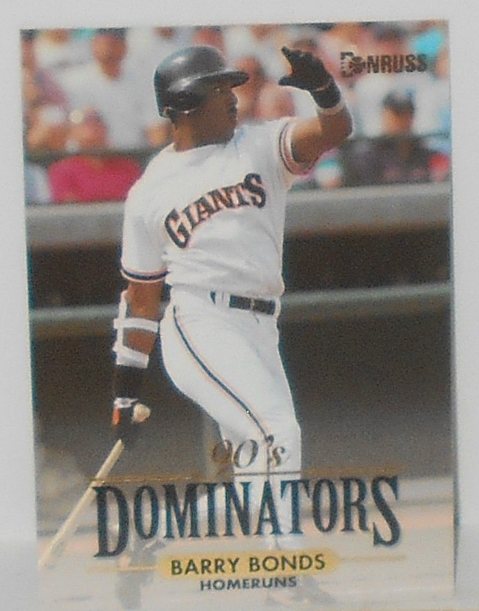 1993 Donruss Barry Bonds: #2 of 10, 90's Dominators, see photos.